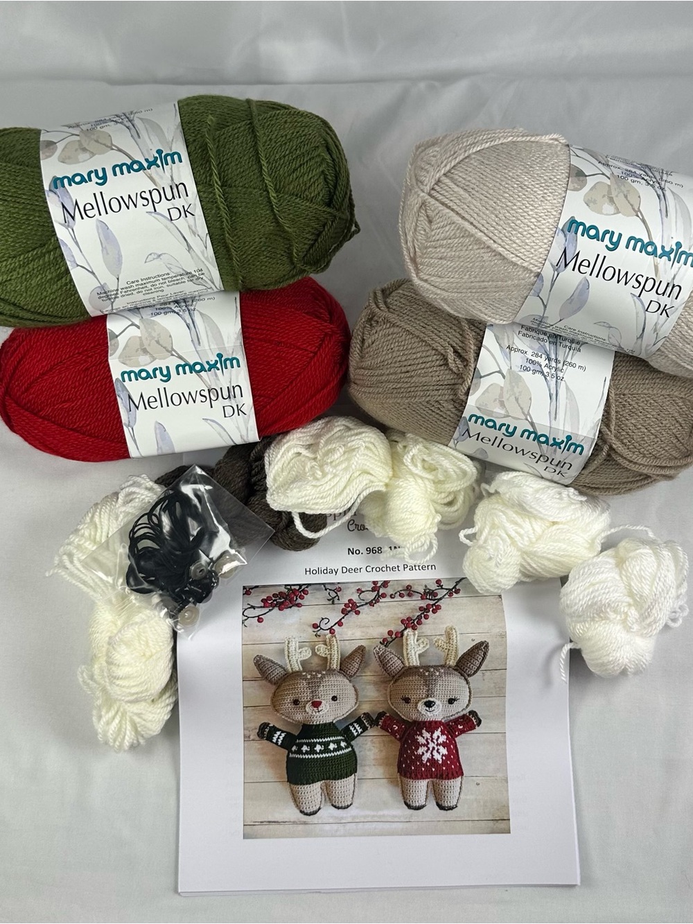 Mary Maxim Holiday Deer Crochet Kit